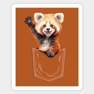 Pocket animals red panda Sticker